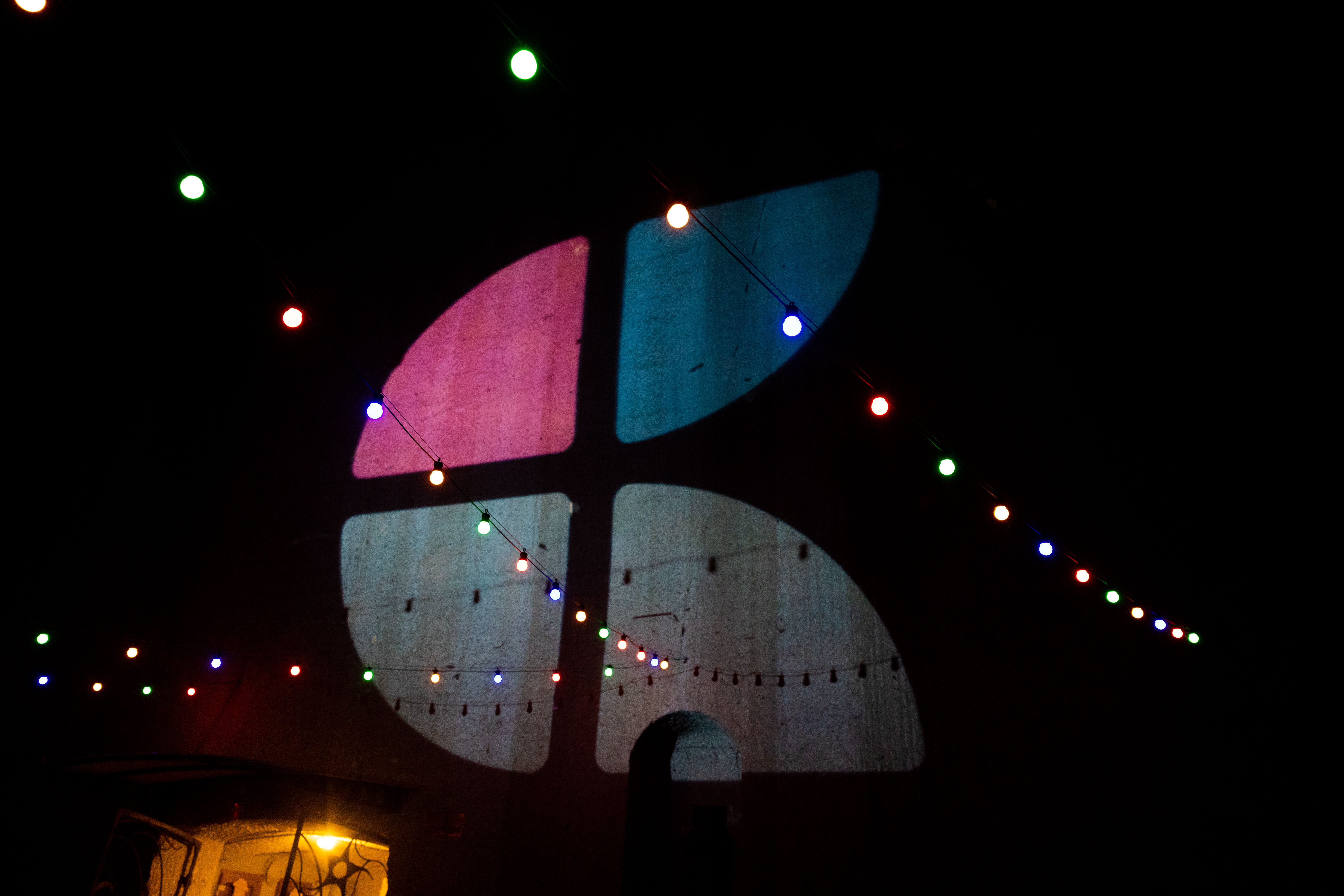 Craft logo projected on to Bolyki winery